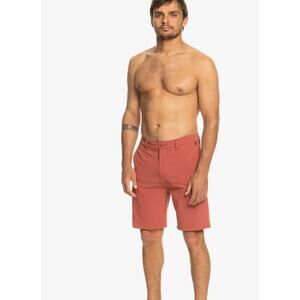 Quiksilver Ocean Union Amphibian Chino Shorts Marsala Red Mens 30 Surf Beach